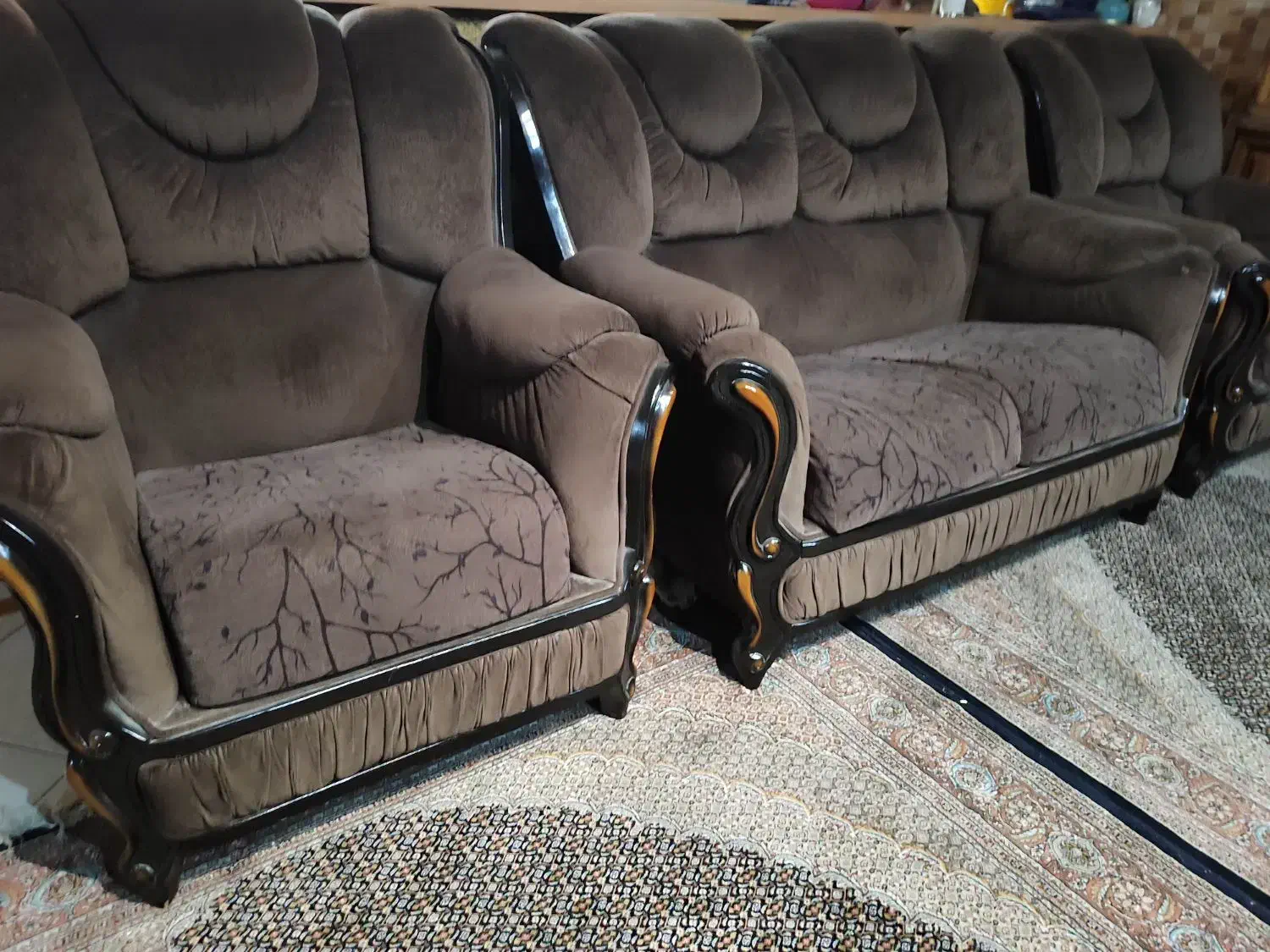 مبل نیم ست راحتی در حد نو|مبلمان خانگی و میز عسلی|کرج, اصفهانیها|دیوار