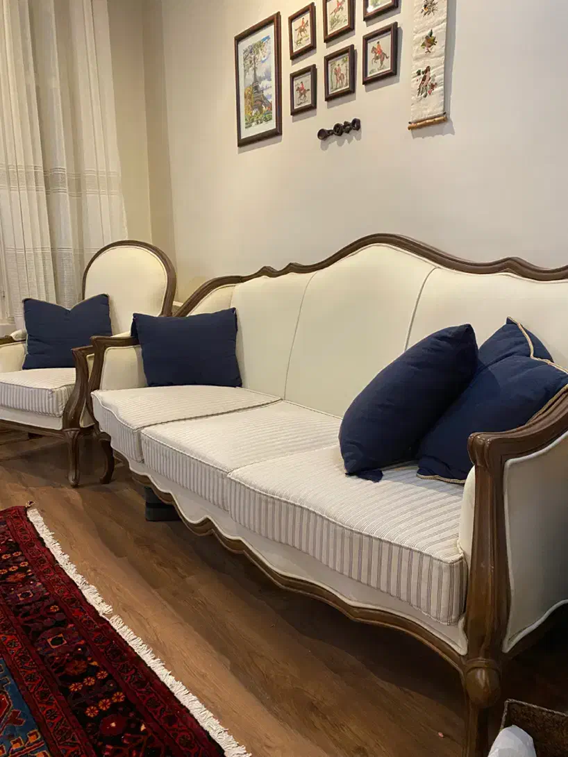 نیم ست فرانسوی در حد نو|مبلمان خانگی و میز عسلی|کرج, گوهردشت|دیوار