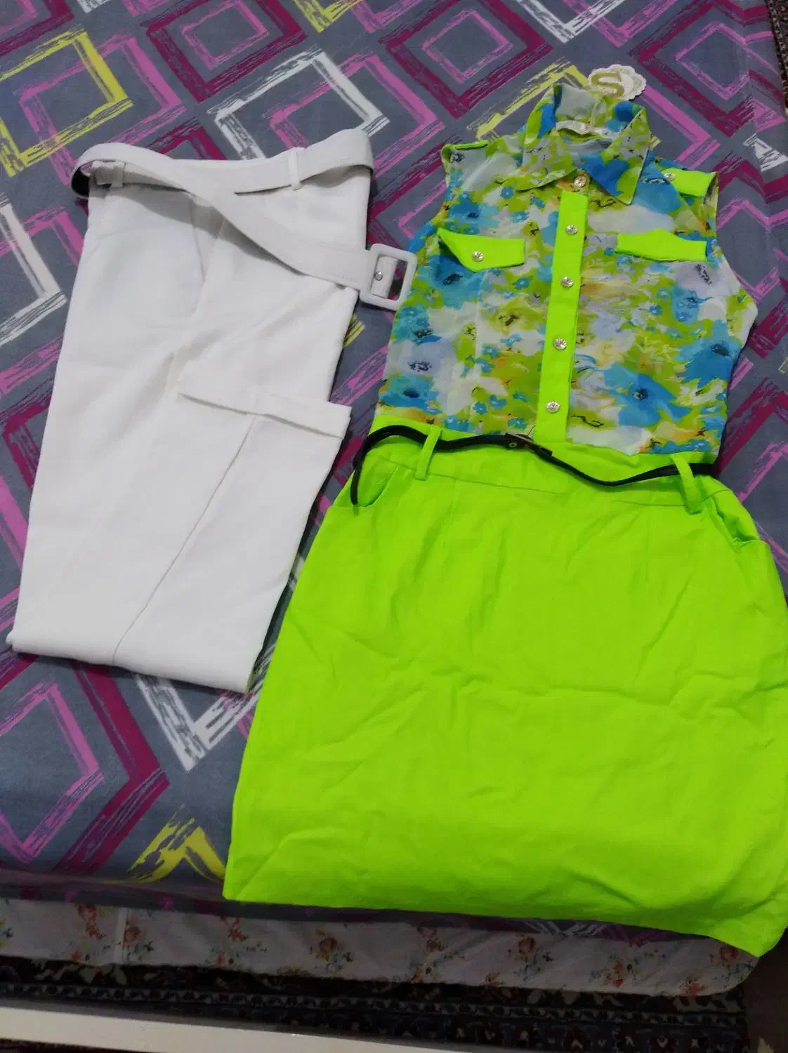 شلوار کرم مجلسی با پیراهن حلقه‌ای|لباس|نوشهر, |دیوار