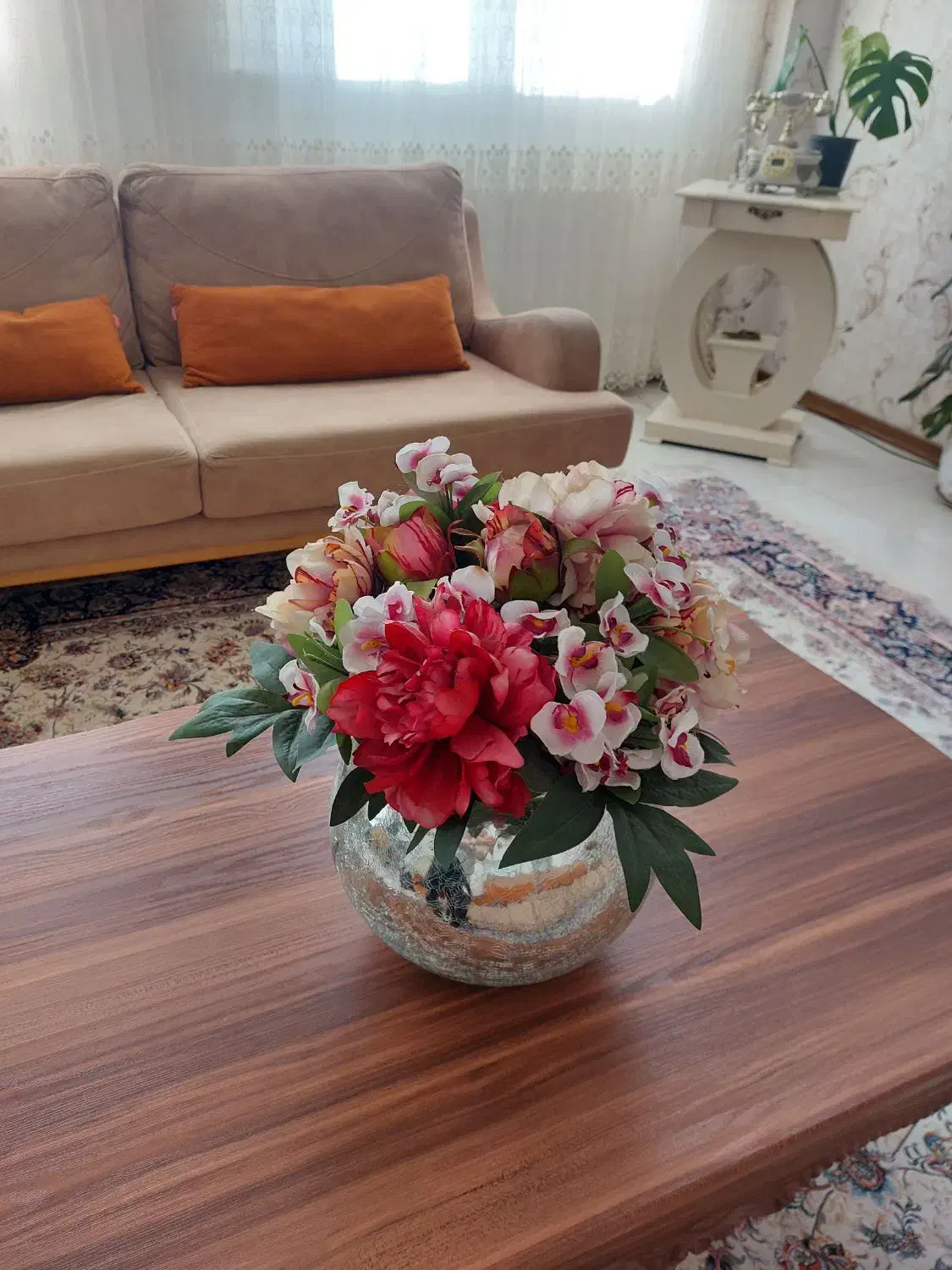 گل مصنوعی با گلدان|گل مصنوعی|اردبیل, |دیوار