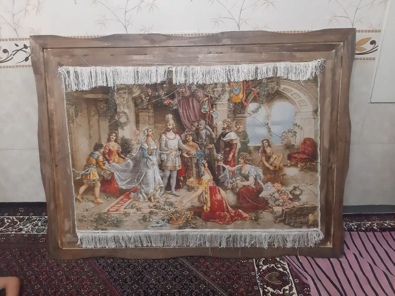 تابلو فرش دستبافت تاجگذاری .( نقد و اقساط)|تابلو فرش|زنجان, |دیوار