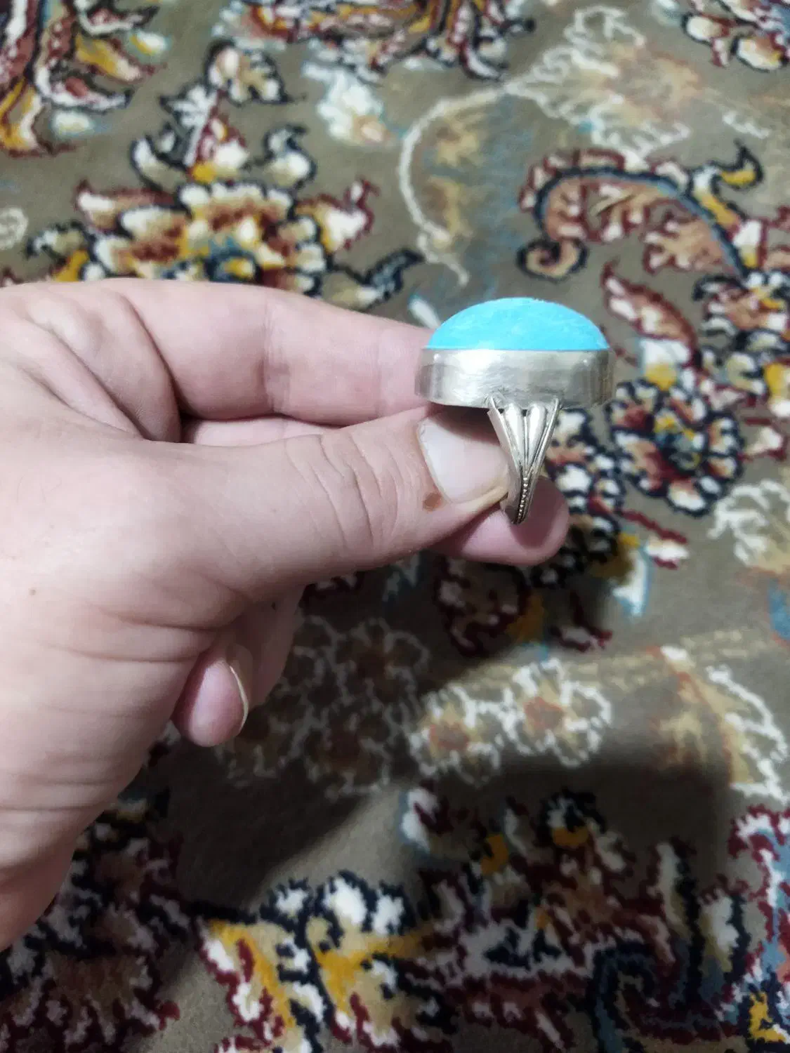 فیروزه نیشابور خطی(رَبَ لا تَذَرنی فرداً)|جواهرات|اسلام‌شهر, باغ فیض|دیوار