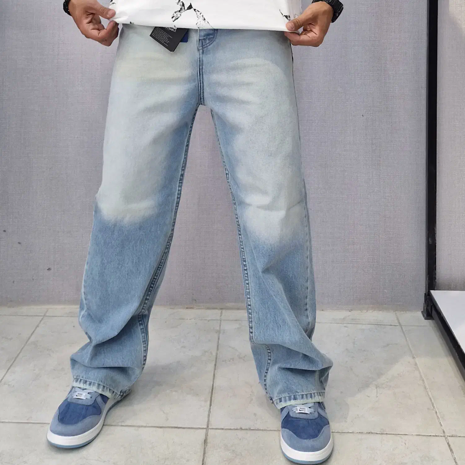 شلوار بگ جین مردانه|لباس|کاشان, پا نخل|دیوار