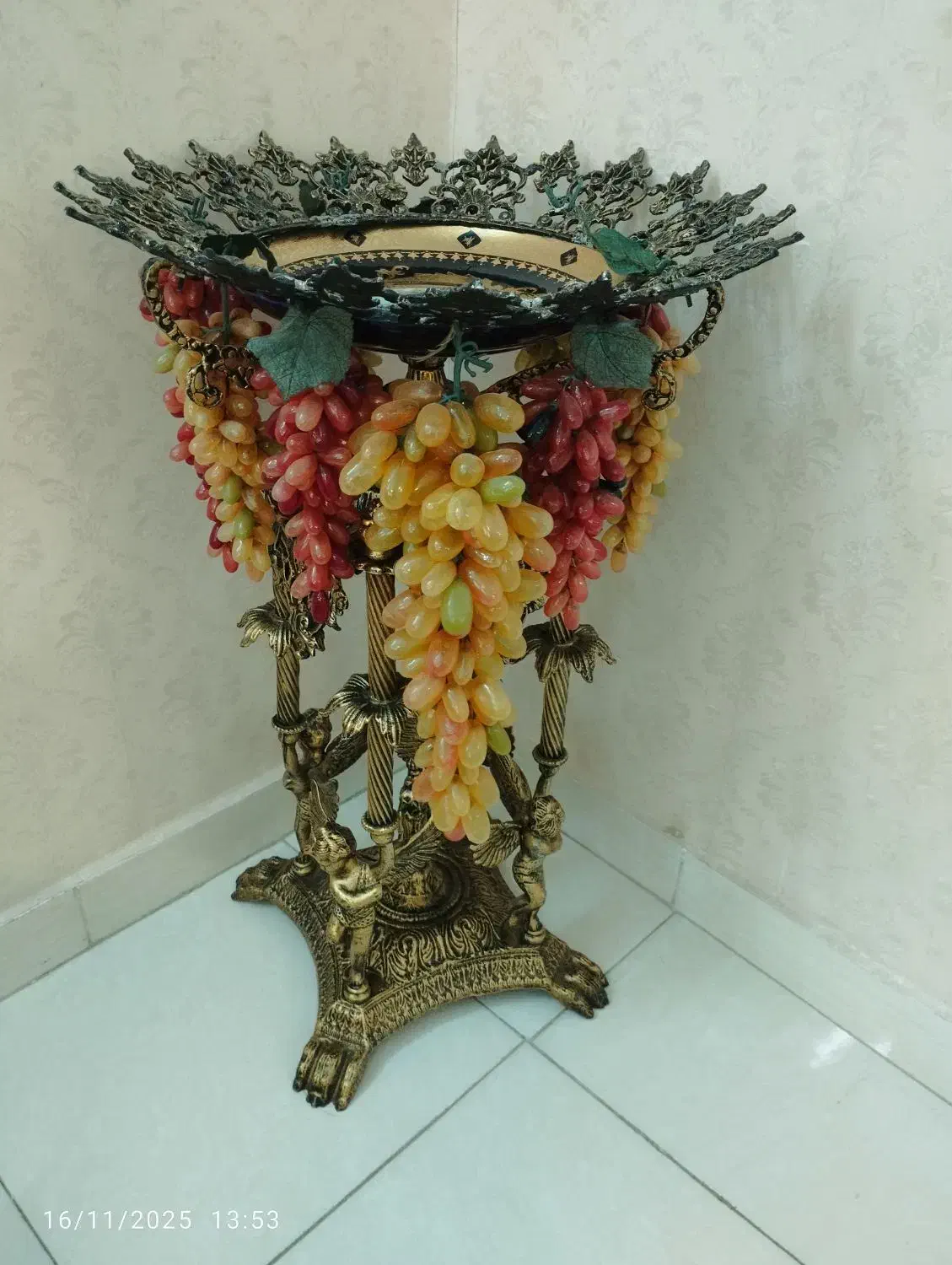 کنار سالنی برنجی میوه خوری شیک|صنایع دستی و سایر لوازم تزئینی|ری, منصوریه منگل|دیوار