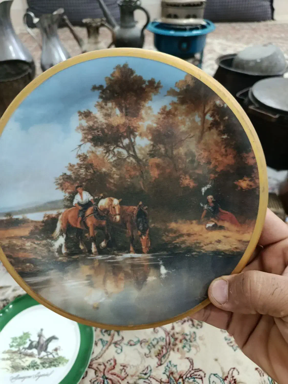 ظروف مسی و برنجی|کلکسیون اشیاء عتیقه|گرگان, |دیوار