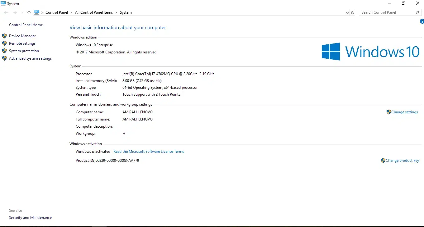 لپ تاپ لنوو Lenovo Thinkpad E540|رایانه همراه|تهران, ونک|دیوار