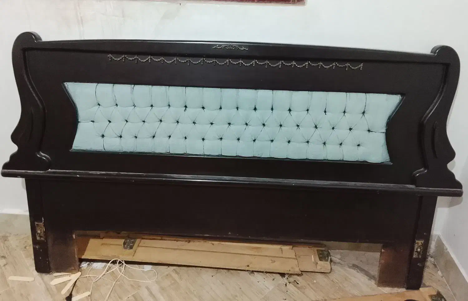 تخت دونفره با دو عدد کف تخت و تشک|تخت و سرویس خواب|تربت جام, مسکن مهر|دیوار