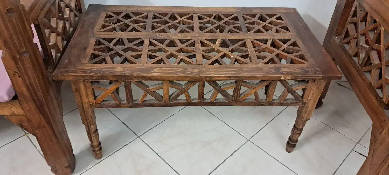 مبل سنتی چوبی ۵نفره|مبلمان خانگی و میز عسلی|تهران, امیریه|دیوار