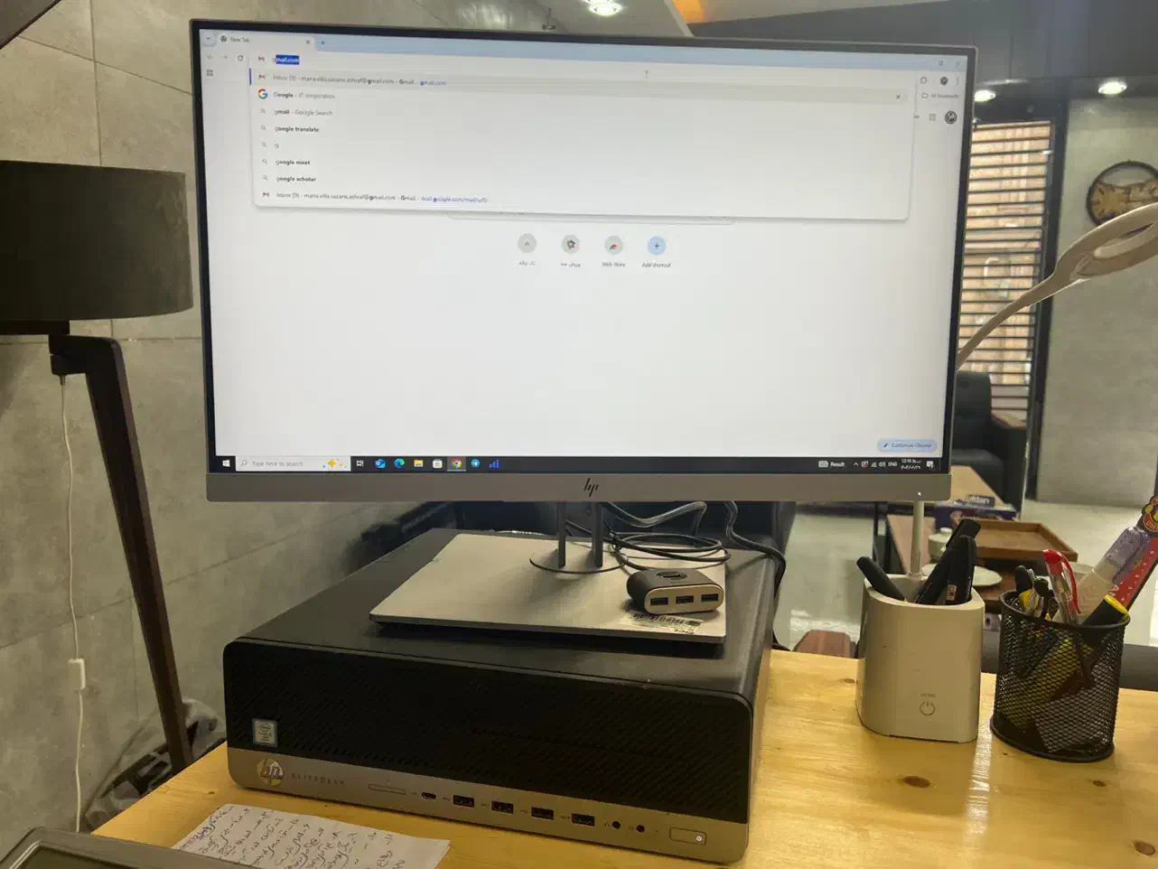 مینی کیس و مانیتور hp|رایانه رومیزی|بهشهر, |دیوار