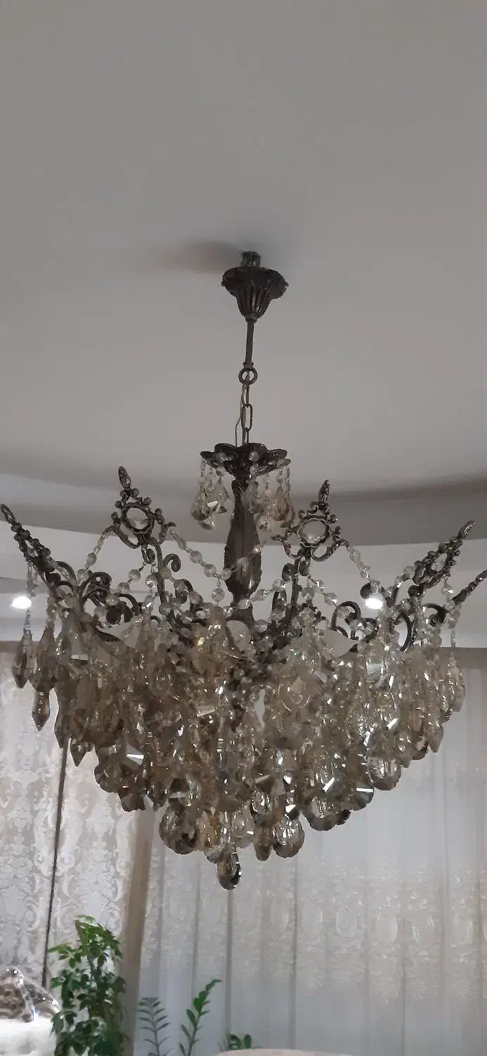 لوستر برنز|لوستر و چراغ آویز|کرج, دهقان ویلا|دیوار