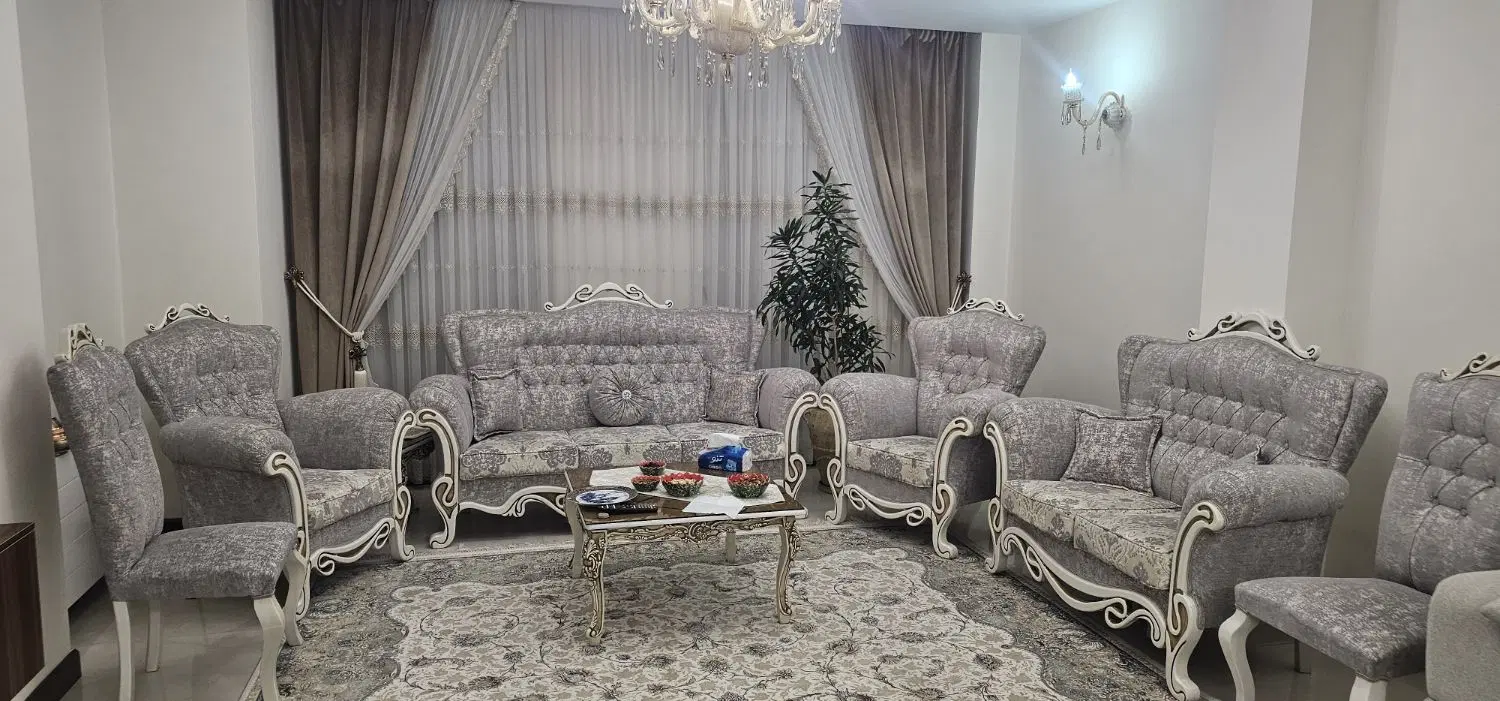 مبلمان استیل ۹ نفره|مبلمان خانگی و میز عسلی|تهران, شهرآرا|دیوار