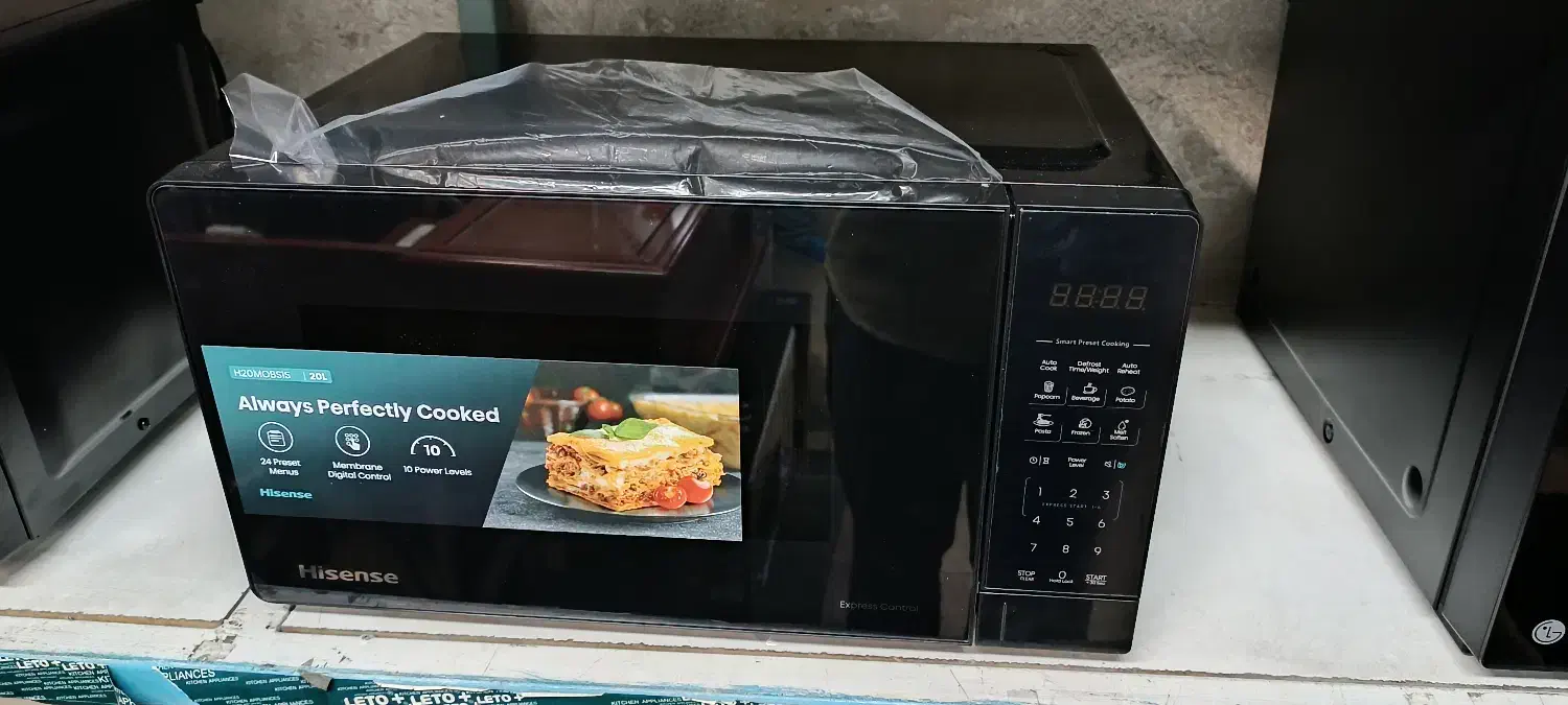 ماکروویو هایسنس مشکی ۲۰لیتر اقساطی|اجاق گاز و لوازم برقی پختوپز|تهران, امین حضور|دیوار