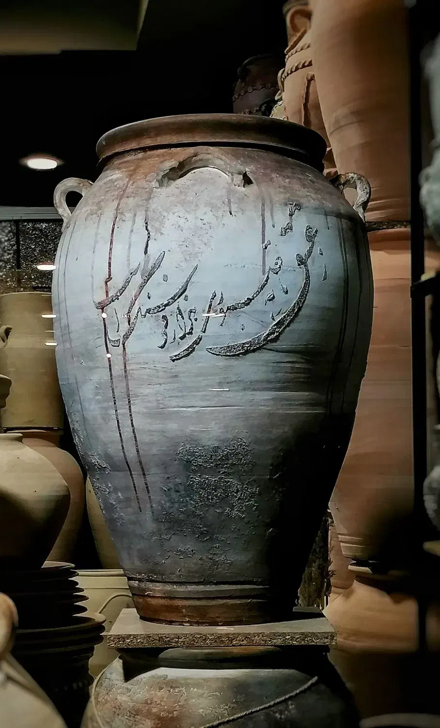 کوزه خمره گلدان سفال خام و پتینه کد 45|صنایع دستی و سایر لوازم تزئینی|تهران, گلستان (شهرک راه آهن)|دیوار