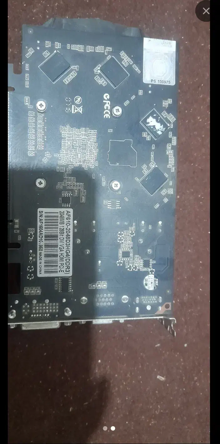 کارت گرافیک ۶۱۰   ۲ گیگ ای فاکس|قطعات و لوازم جانبی رایانه|نیشابور, شهید جعفری|دیوار