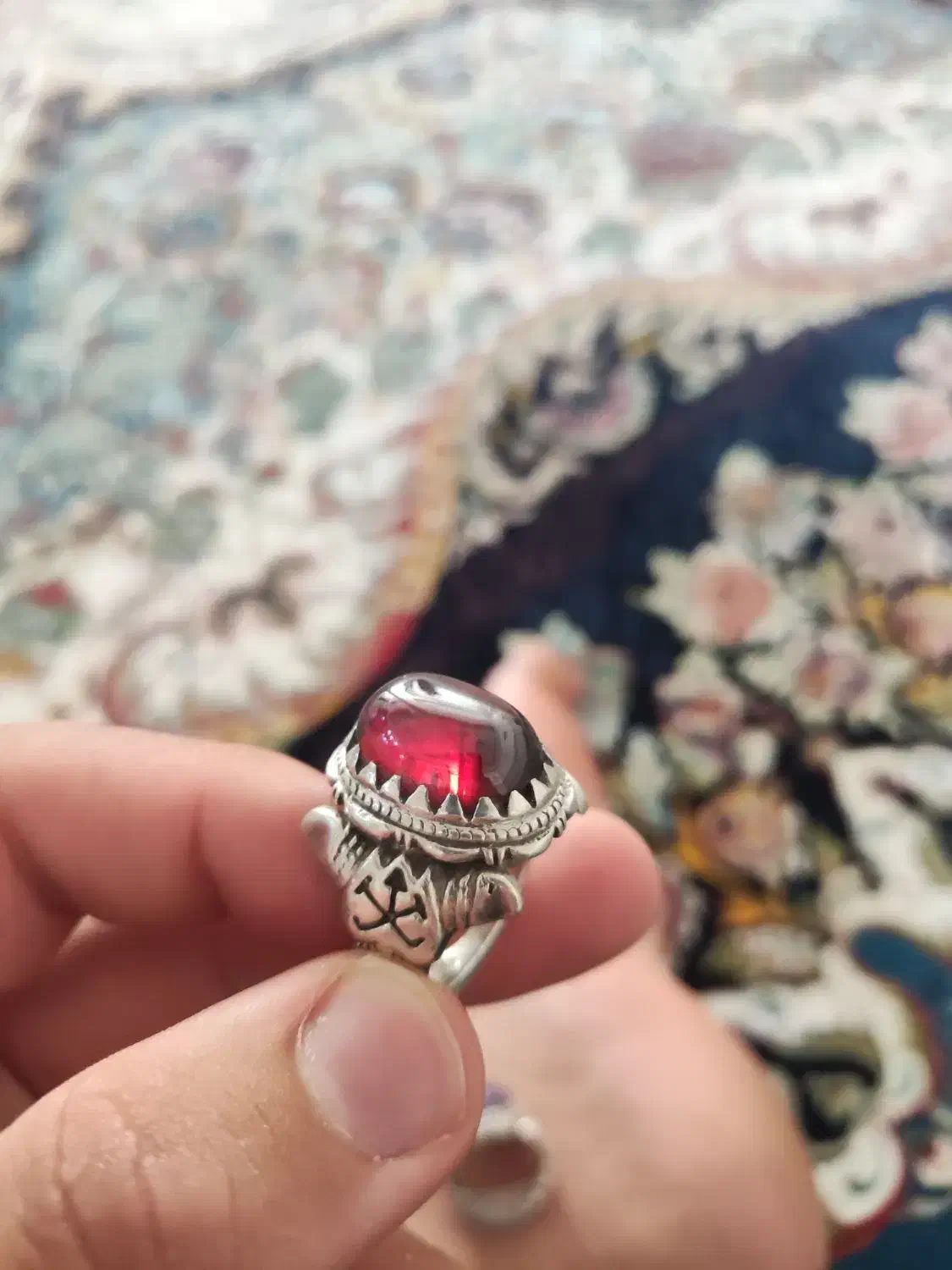 جفت انگشتر نقره فوق‌العاده زیبا|جواهرات|کرمانشاه, |دیوار