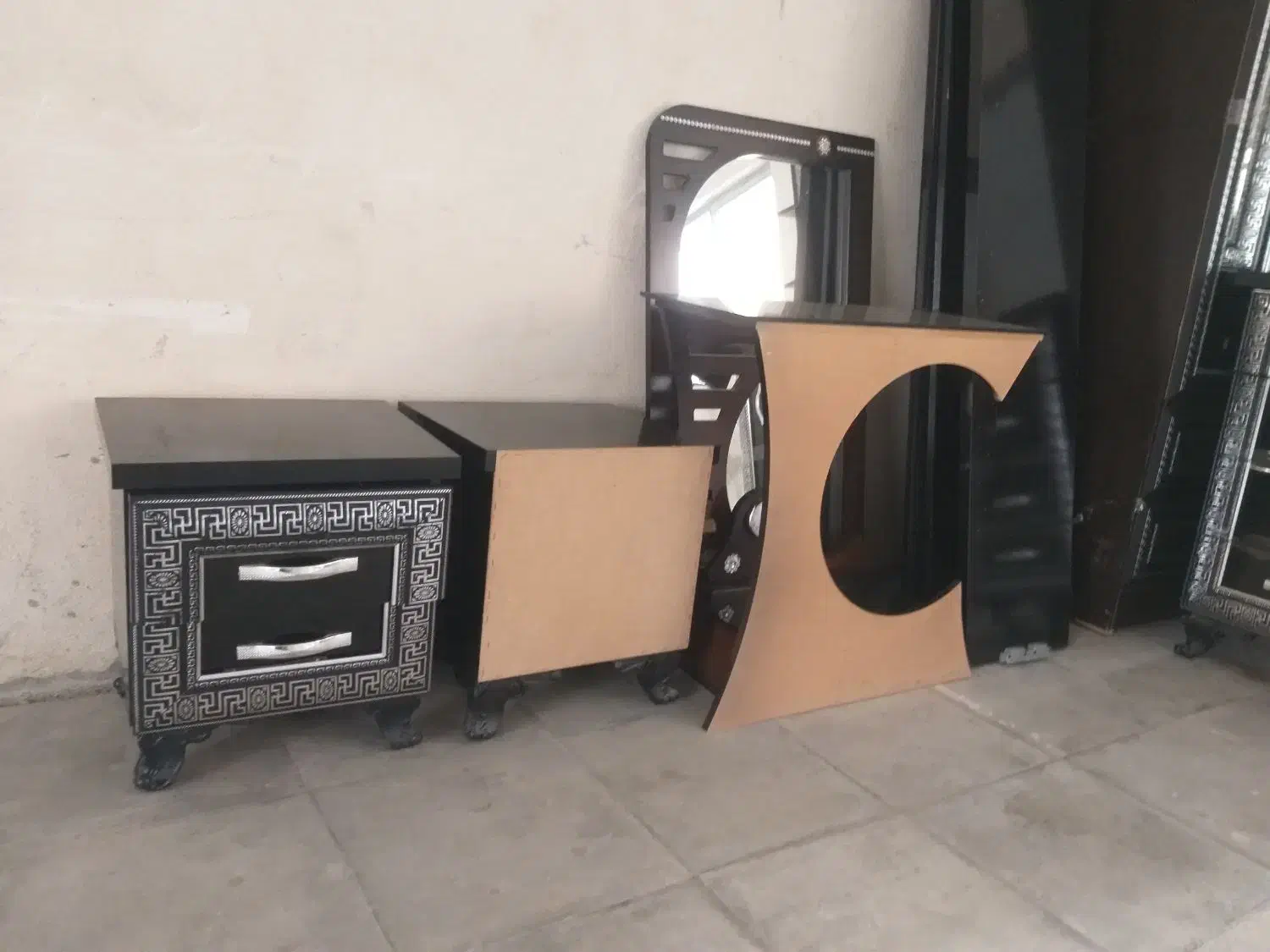 سرویس خواب دو نفره،جاکفشی ...|تخت و سرویس خواب|اردبیل, |دیوار