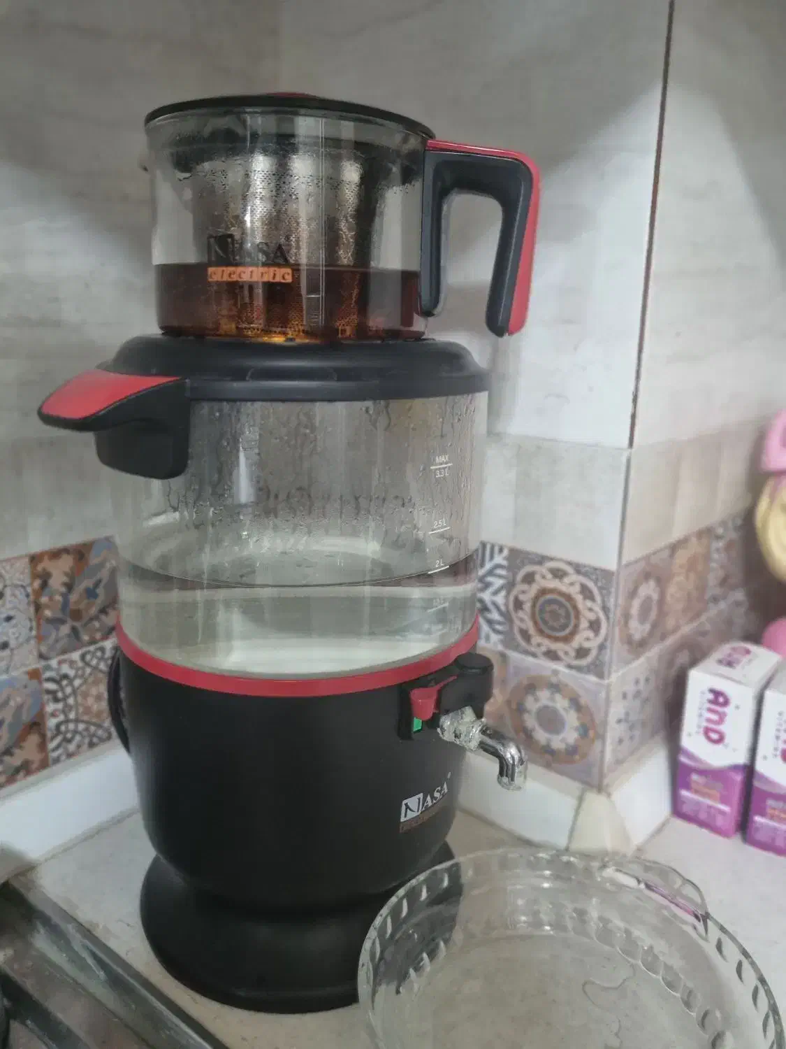 سماور برقی ناسا|سماور، چای‌ساز، قهوه‌ساز|اصفهان, باغ فدک|دیوار