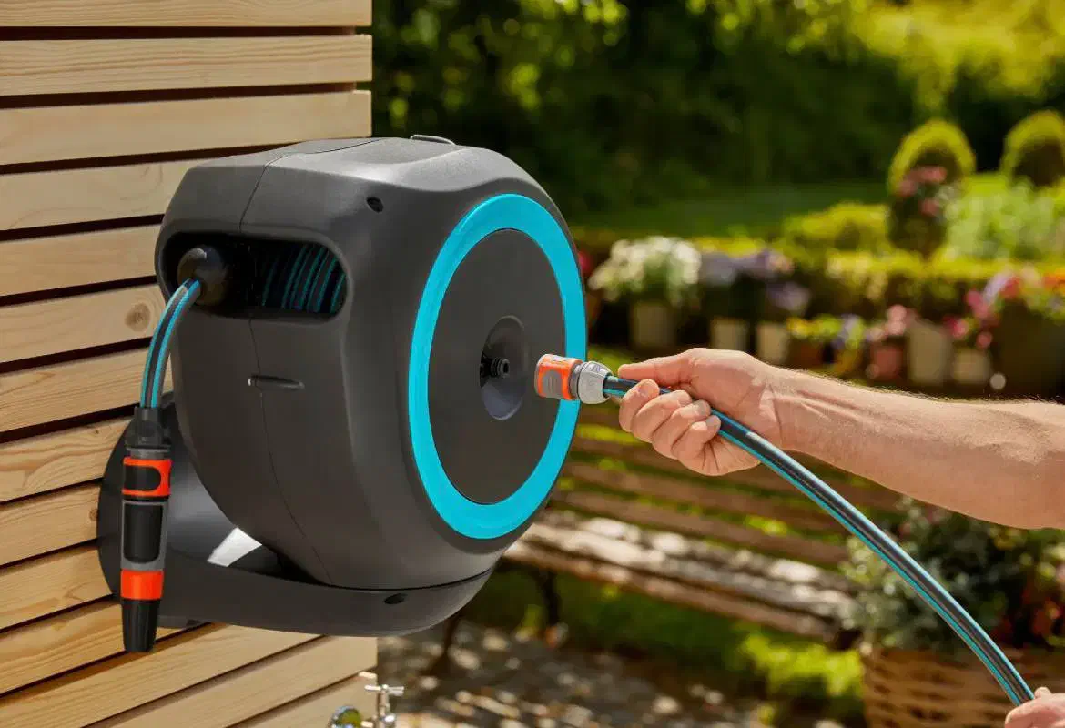 شلنگ جمع کن دیواری گاردنا آلمان ۲۰ متری|ابزارآلات|رشت, حاجی آباد|دیوار