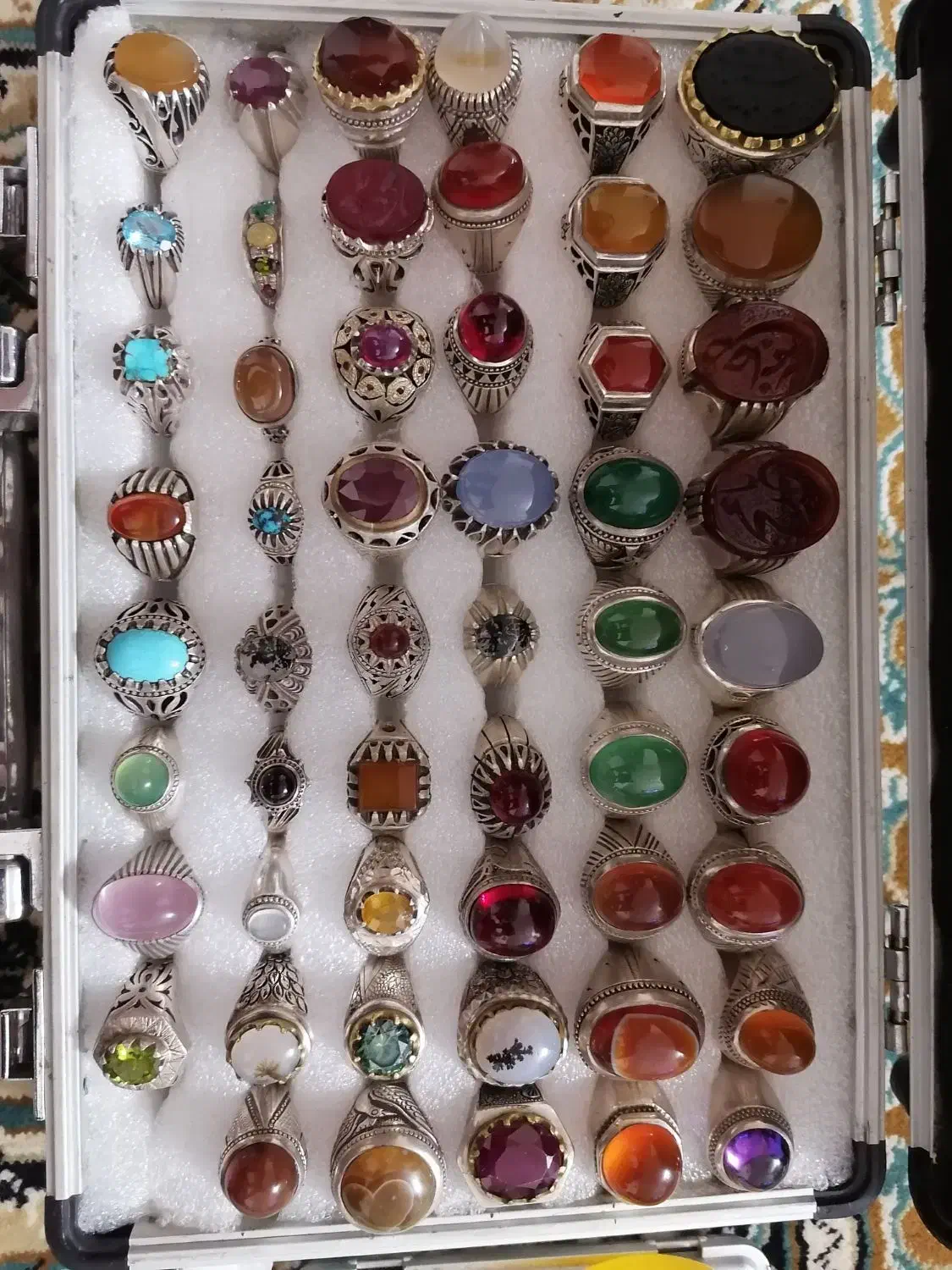 انگشتر نقره کار دست|جواهرات|تهران, شهرک شریفی|دیوار