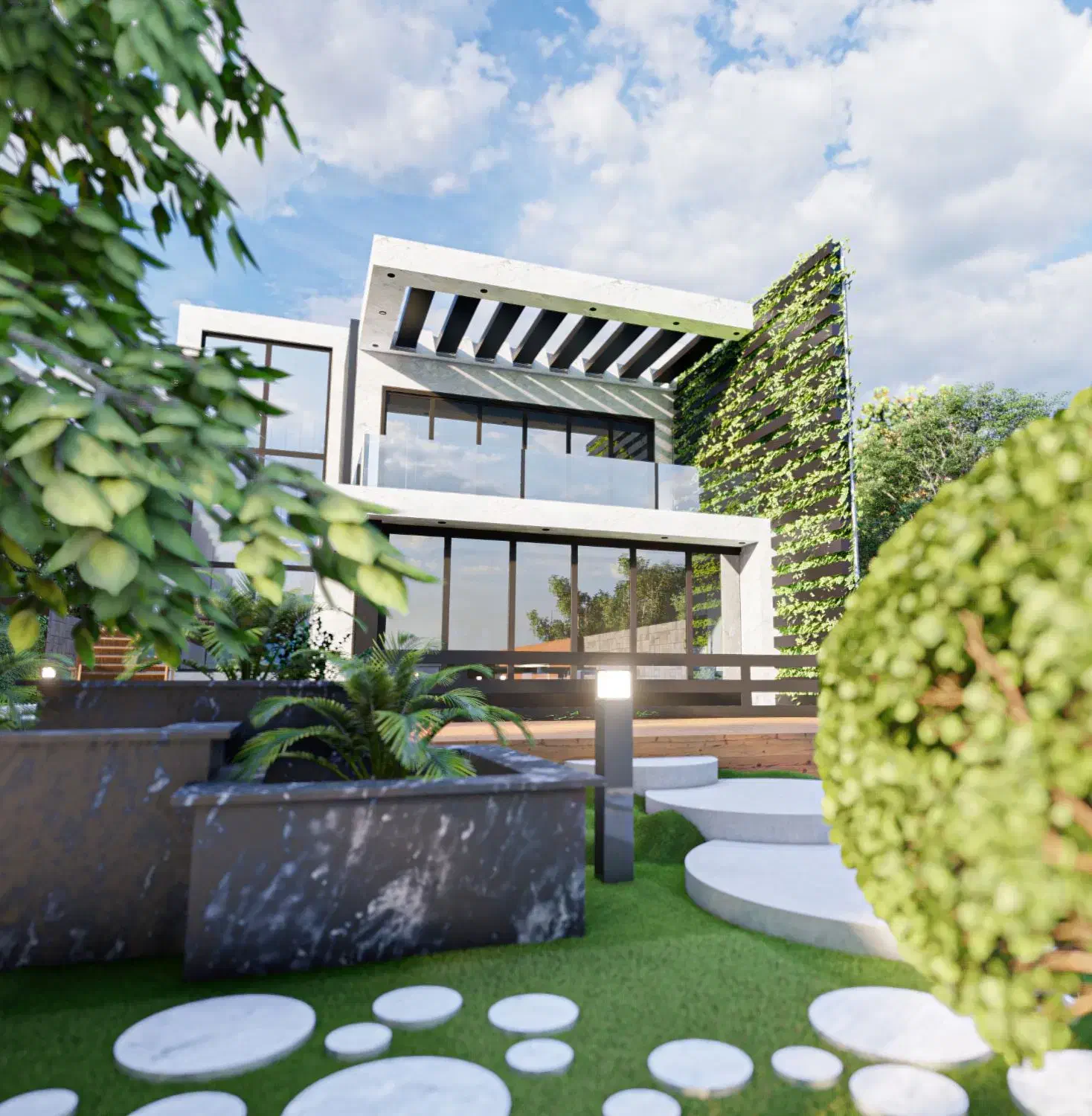 طراحی معماری نما و محوطه و ...|خدمات پیشه و مهارت|طرقبه, |دیوار