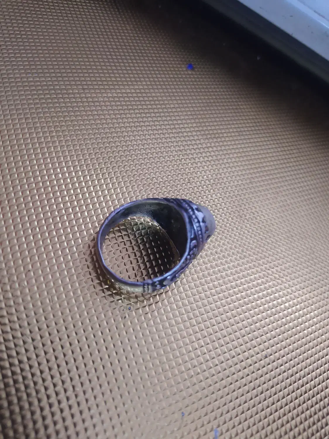 انگشتر نقره مردانه با سنگ خاص|جواهرات|مسجد سلیمان, |دیوار