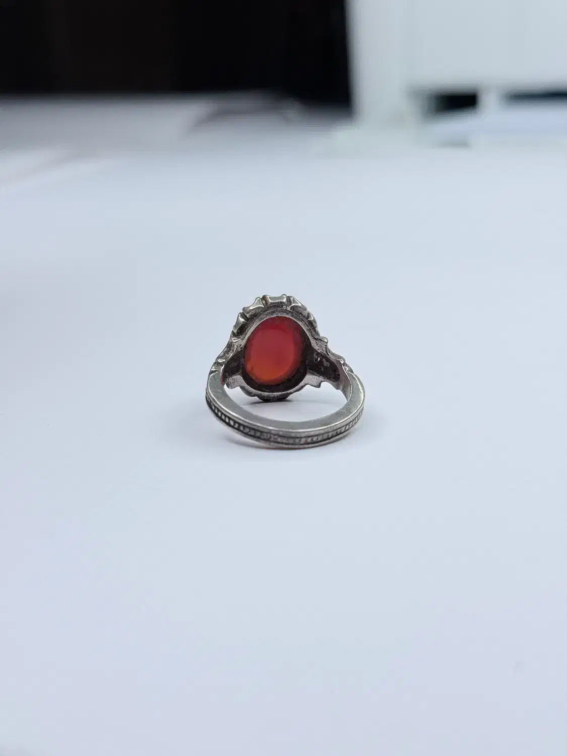 انگشتر مردانه عقیق یمنی لخته دار|کلکسیون اشیاء عتیقه|دماوند, دماوند|دیوار