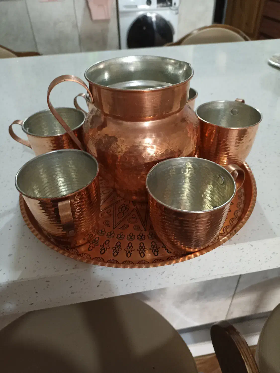 ظروف برنج هندی خیلی شیک وظروف مسی|ظروف سرو و پذیرایی|پیر بکران, |دیوار