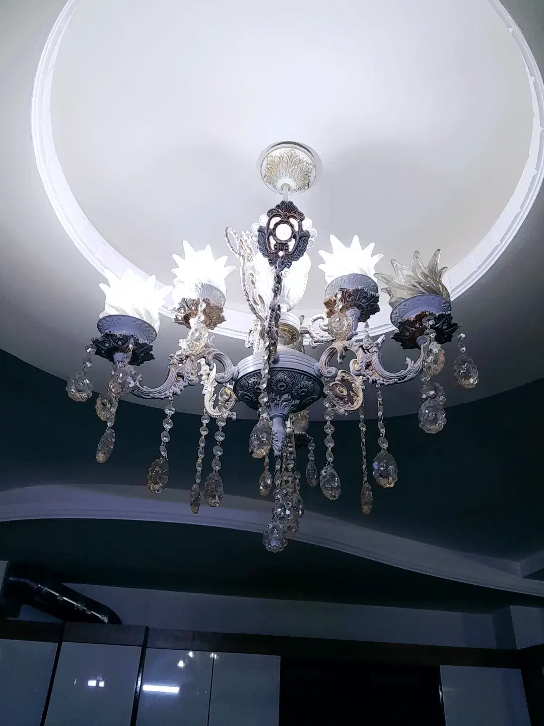 ۳ عدد لوستر ۶ شعله|لوستر و چراغ آویز|شیروان (خراسان), |دیوار