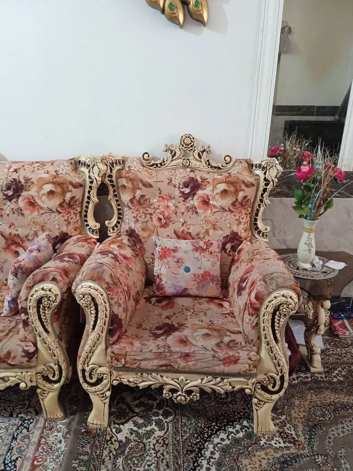 مبل سلطنتی|مبلمان خانگی و میز عسلی|گنبد کاووس, |دیوار