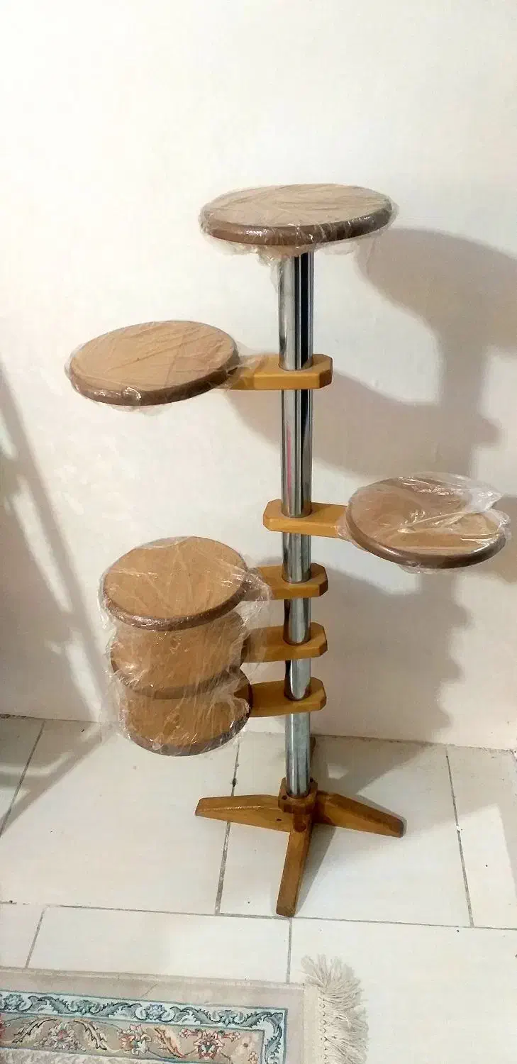 پایه قابلمه چوب و استیل|آب‌چکان و نظم‌دهنده ظروف|مشهد, بهمن|دیوار