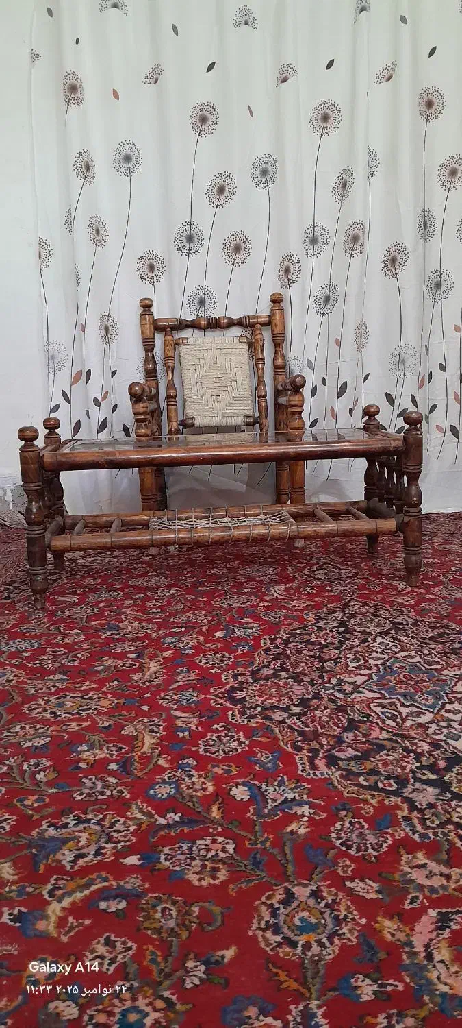 میز صندلی چوبی|مبلمان خانگی و میز عسلی|سمنان, |دیوار