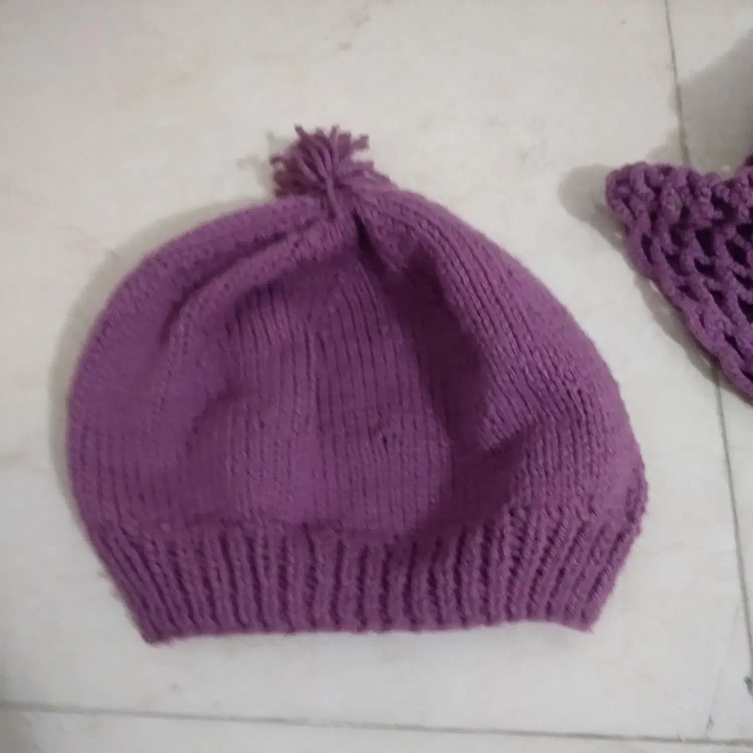 کلاه و شال یقه ای بافت|لباس|کرمانشاه, |دیوار