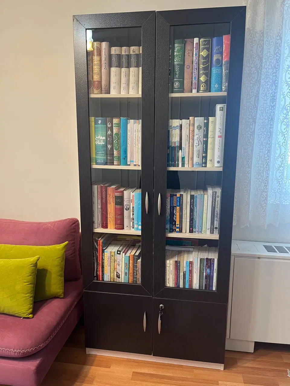 کتابخانه|کتابخانه، شلف، قفسه‌های دیواری|تهران, ایوانک|دیوار