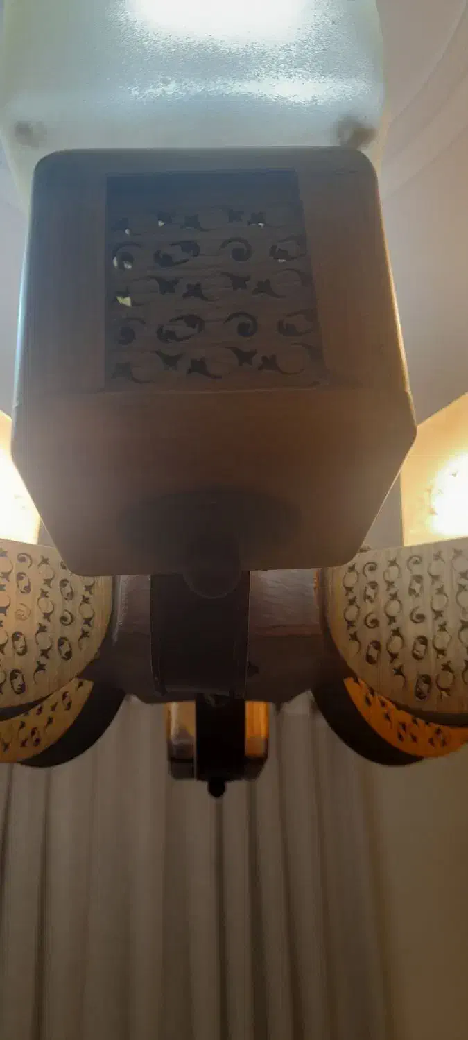 لوستر چوبی|لوستر و چراغ آویز|لواسان, |دیوار