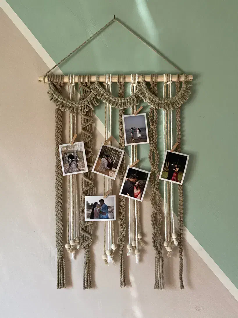 تابلو مکرومه مینیمال و خاص|تابلو، نقاشی، عکس|مشهد, کوشش|دیوار