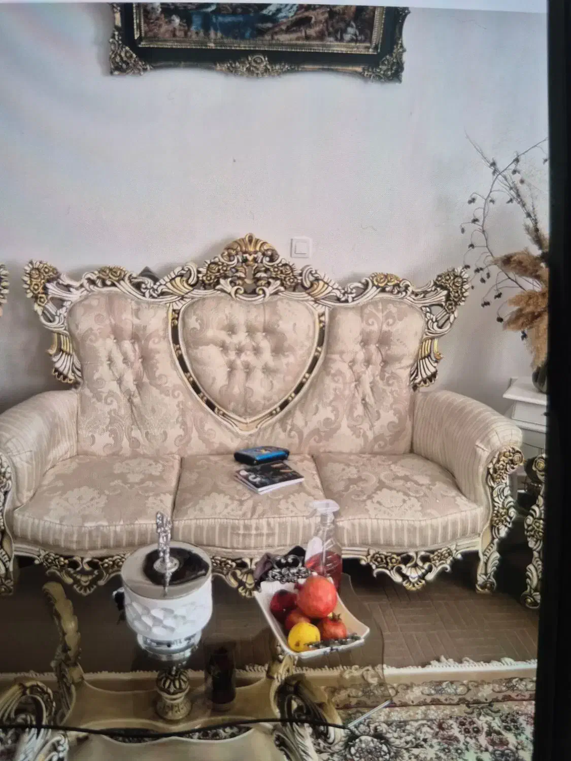 مبل سلطنتی ۹ نفره|مبلمان خانگی و میز عسلی|خاروانا, |دیوار