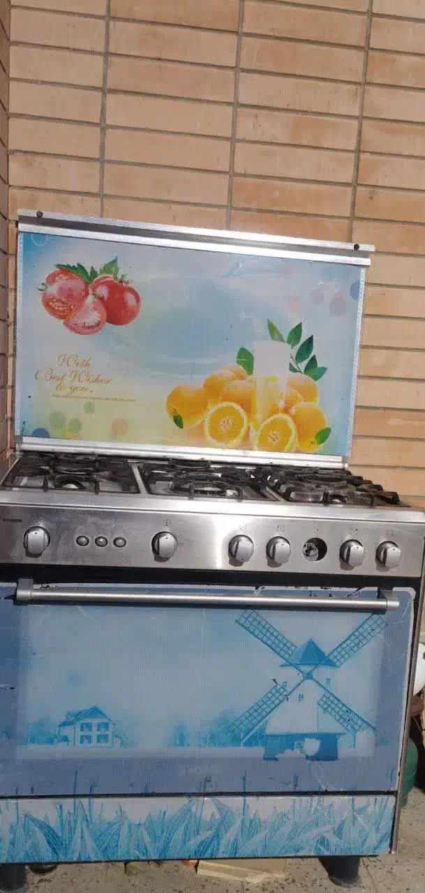 اجاق گاز پنج شعله فر دار تمیز و سالم|اجاق گاز و لوازم برقی پخت‌وپز|داران, |دیوار