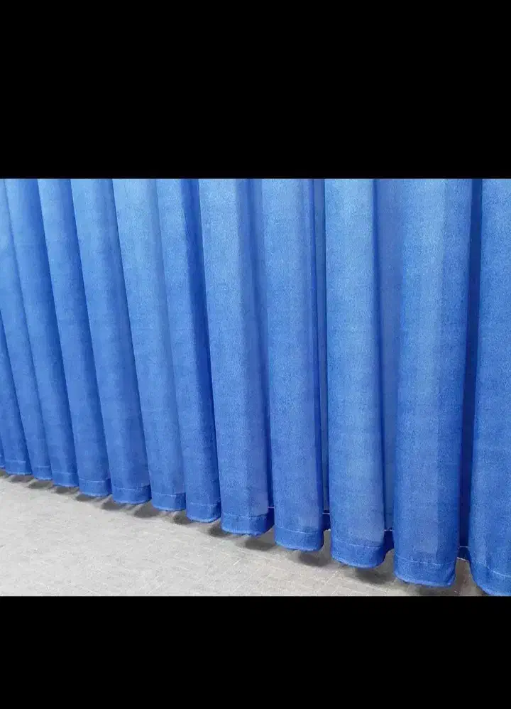 پرده دو رنگ سفید آبی نوی نو|پرده، رانر، رومیزی|لاهیجان, طالقانی|دیوار