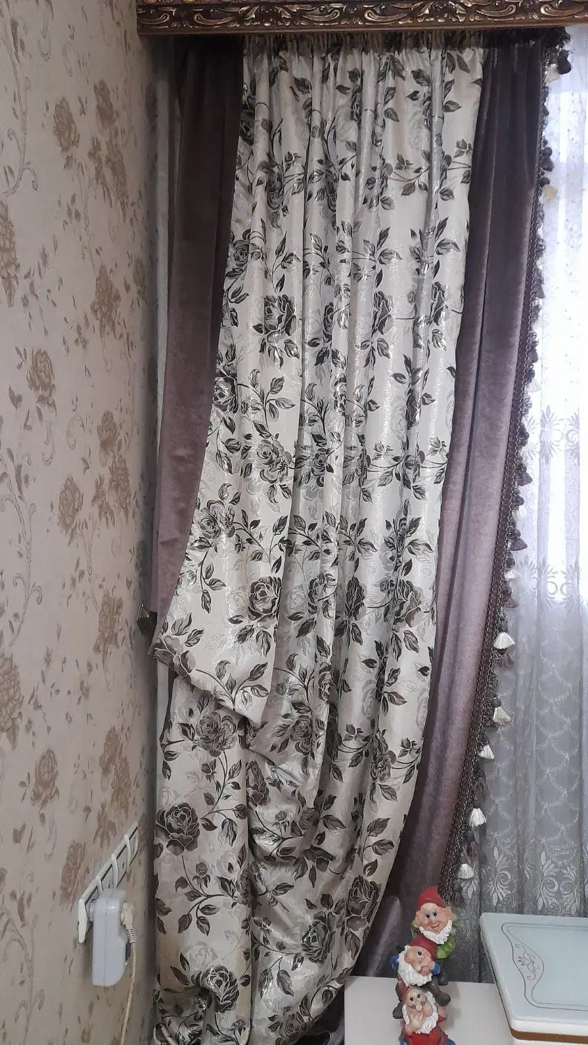 پرده توری با والان|پرده، رانر، رومیزی|تهران, نعمتآباد|دیوار