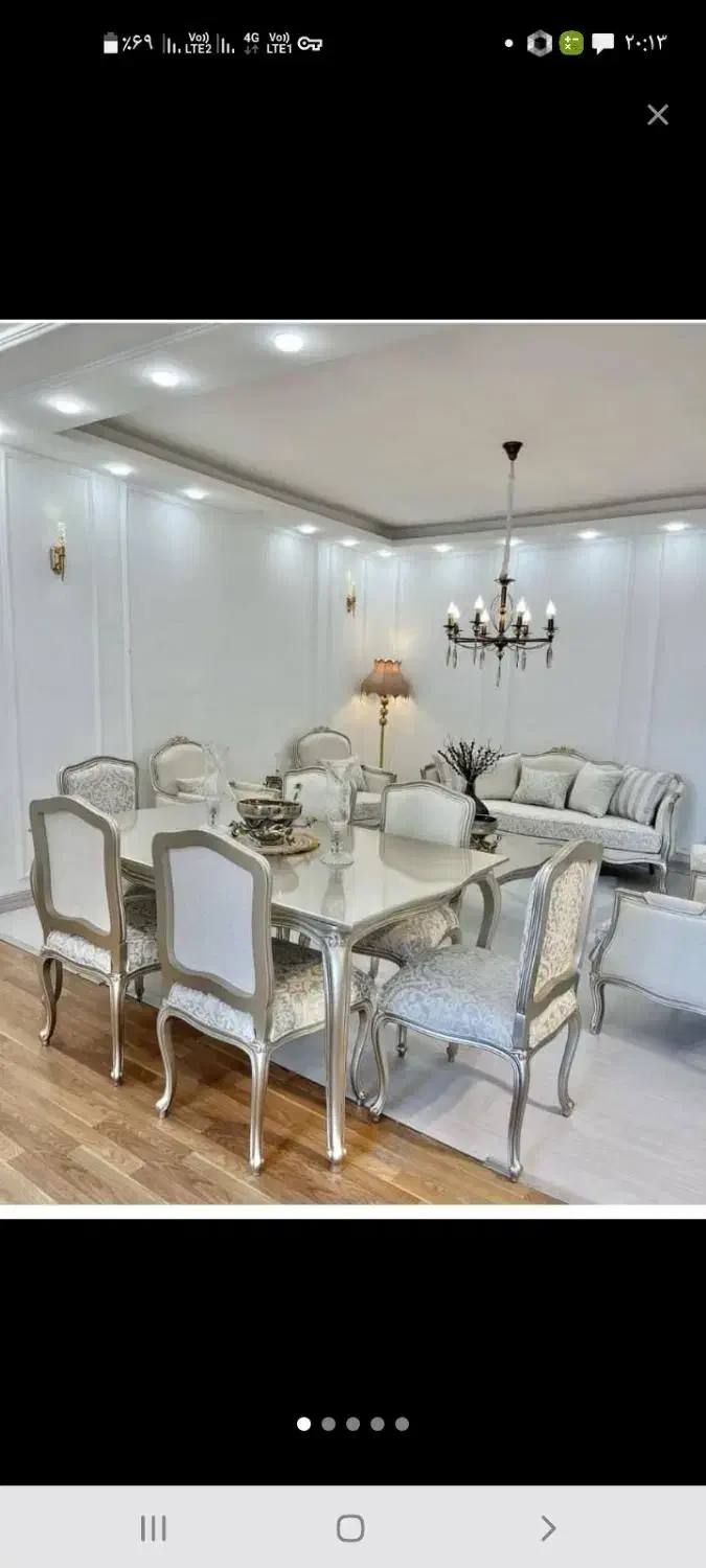 میز نهار خوری فرانسوی|میز و صندلی غذاخوری|مشهد, رده|دیوار