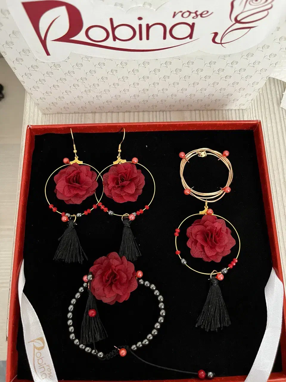 ست کامل اکسسوری با گل طبیعی|بدلیجات|تهران, ترمینال غرب|دیوار