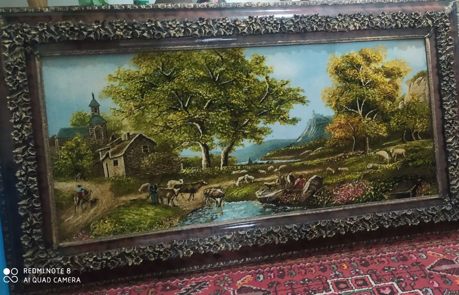 تابلو فرش دستبافت|تابلو فرش|کرمانشاه, |دیوار