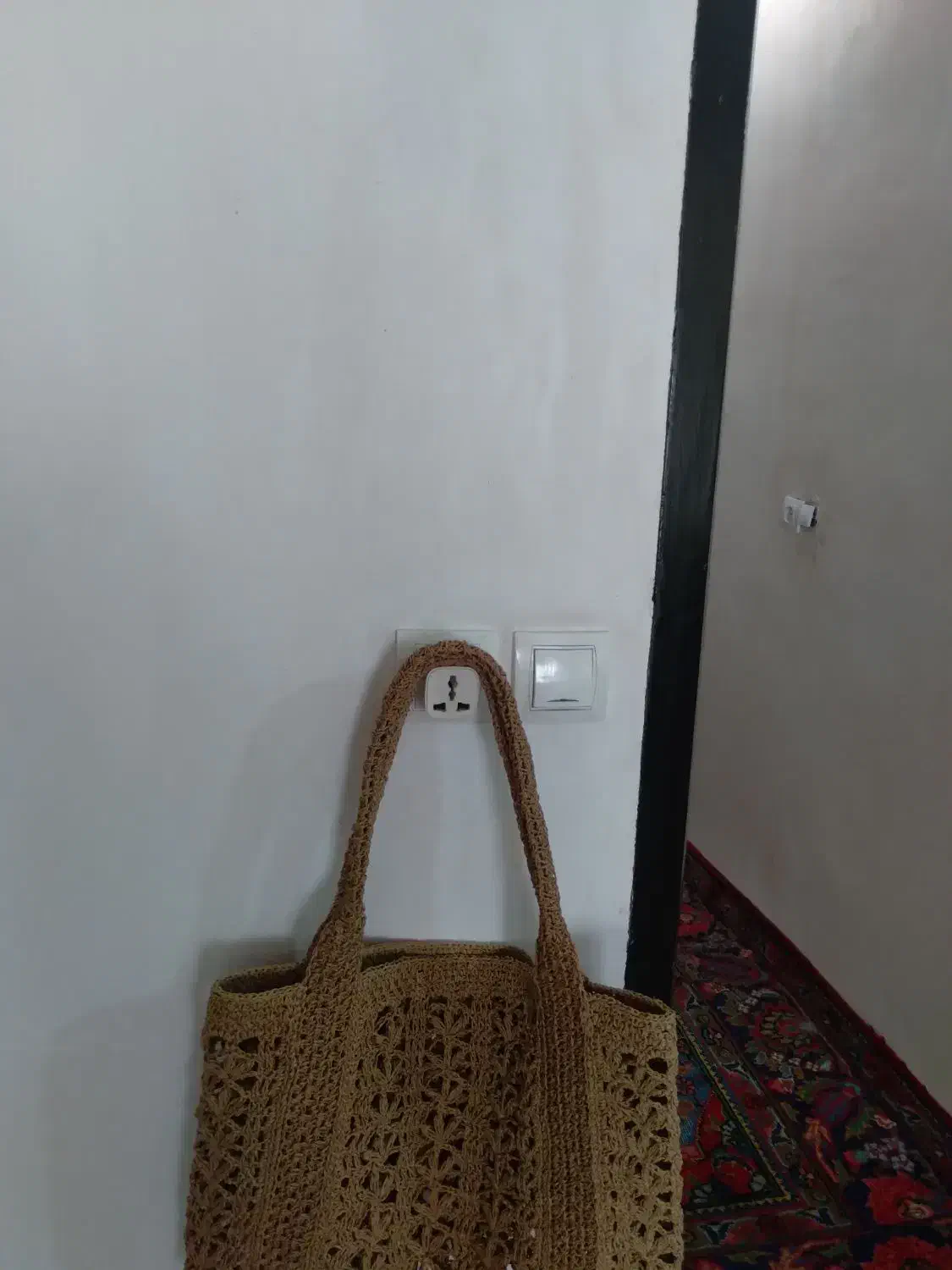 کیف مکرومه، کیف و کلاه رافیا|کیف، کفش، کمربند|قم, چهار مردان|دیوار