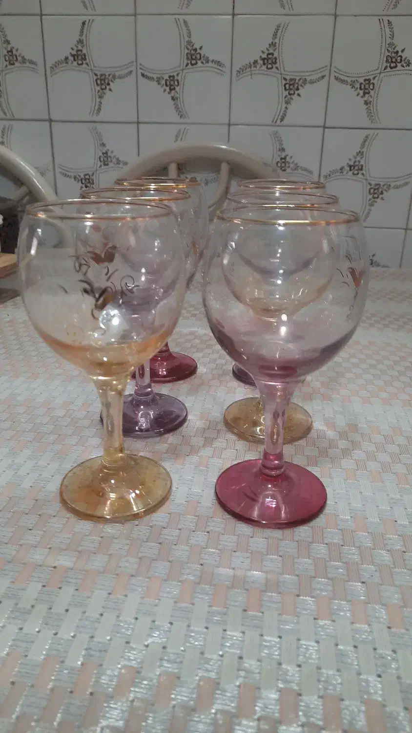 گیلاس های دکوری زیبا|ظروف سرو و پذیرایی|قم, انصار‌الحسین|دیوار