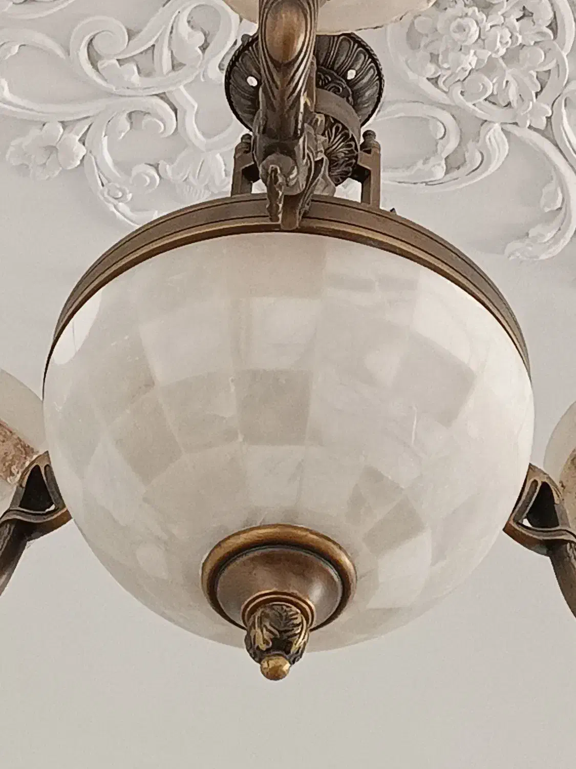 لوستر 3شاخه برنزی|لوستر و چراغ آویز|کرج, کوی کارمندان شمالی|دیوار