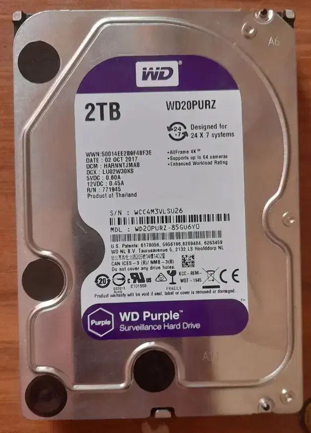 هارد اینترنال وسترن 1TB سبز 2TB بنفش اصلی کم کار|قطعات و لوازم جانبی رایانه|تهران, دانشگاه شریف|دیوار