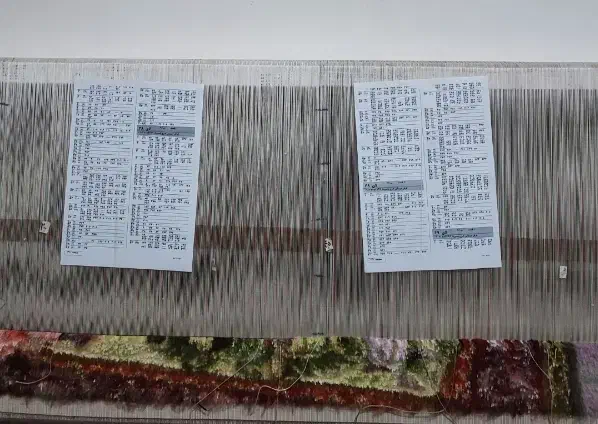 تابلو فرش نیمه کاره پاسور باز|تابلو فرش|ممقان, |دیوار