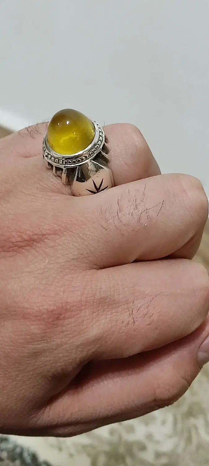 انگشتر نقره عقیق شرف شمس|جواهرات|بوکان, |دیوار