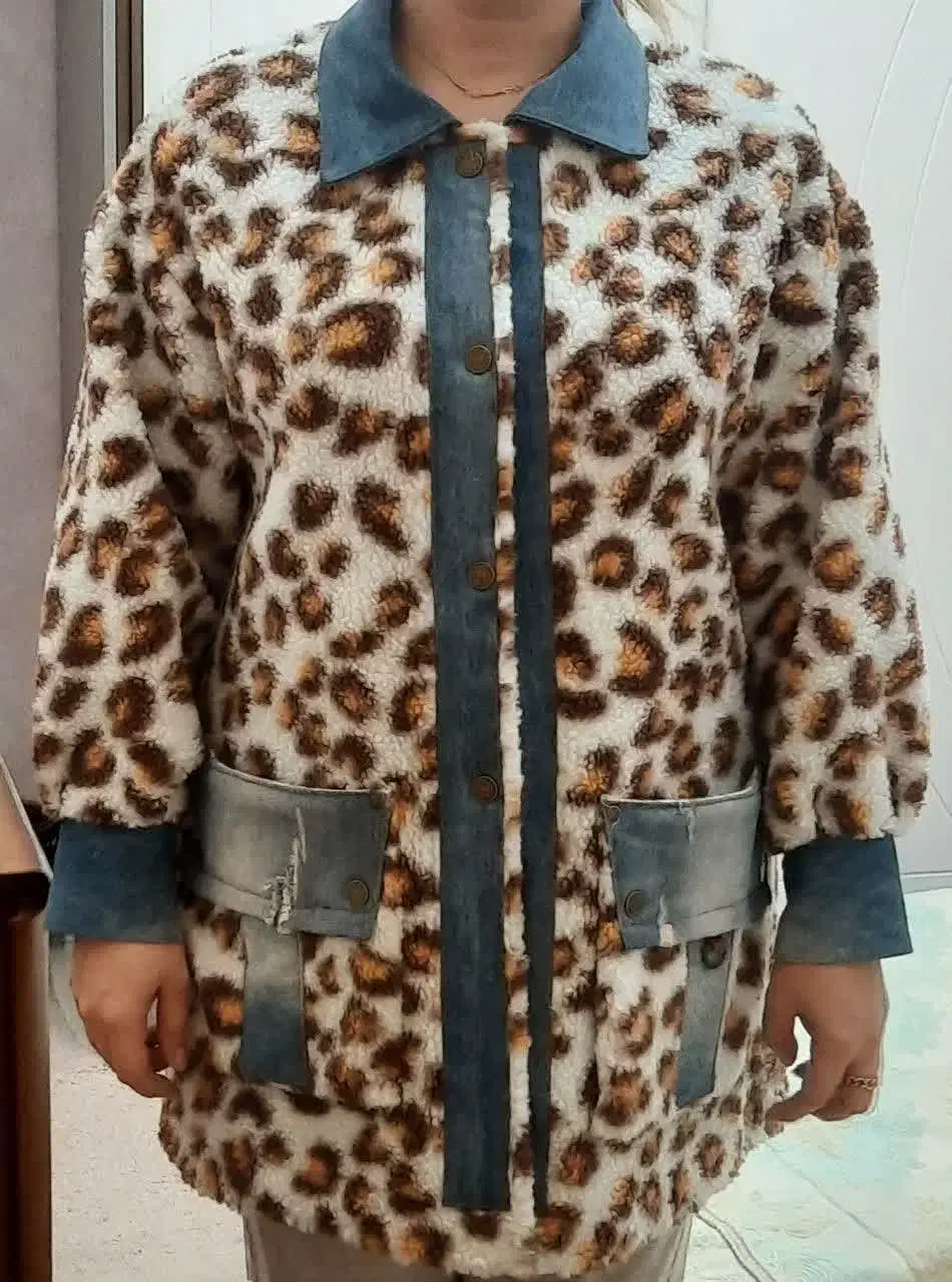 بارونی پالتو تدی پلنگی زنانه|لباس|رباطکریم, رباطکریم|دیوار