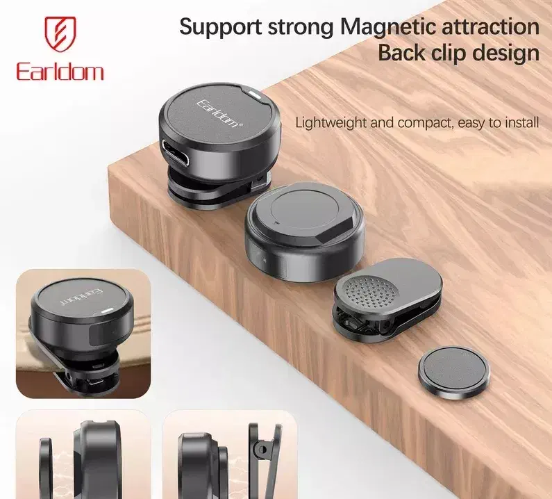 میکروفن حرفه ای بی سیم یقه ای ارلدام|لوازم جانبی موبایل و تبلت|قم, نیروگاه|دیوار